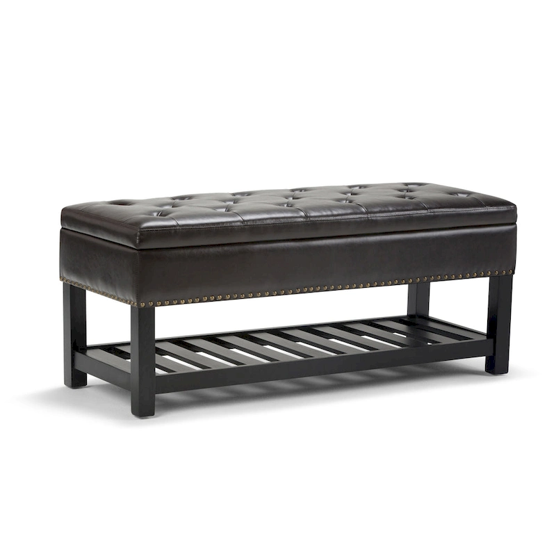 WYNDENHALL Riley 43 inch Wide Rectangle Ottoman Bench - 43 W x 17 D x 19 H