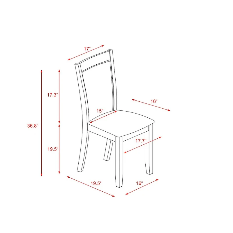 East West Furniture Dining Set- a Rectangle Dining Table and Cream Linen Fabric Parson Chairs, Linen White(Pieces Options)