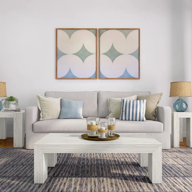 Plank and Beam Modern Rectangular Coffee Table - 48 x 24