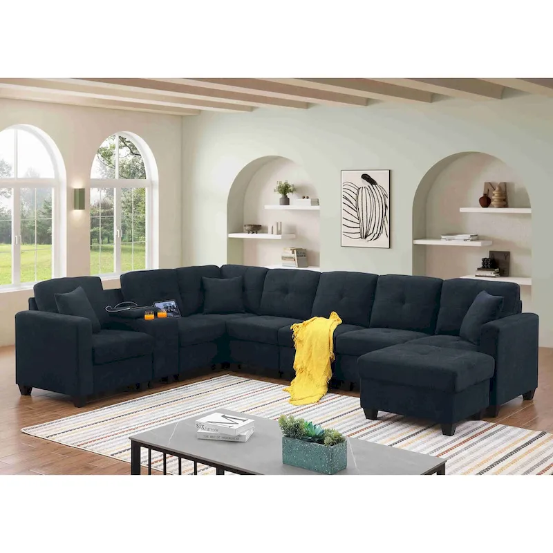 Velvet Modular Sectional Sofa