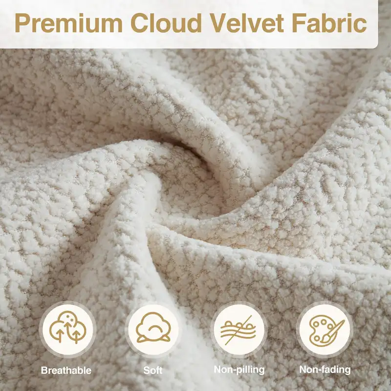 HOOOWOOO L-Shaped Upholstered Sofa Couch with Metal Legs