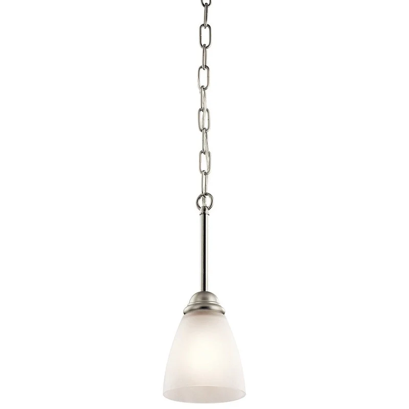 Kichler Lighting Jolie Collection 1-light Brushed Nickel Mini Pendant