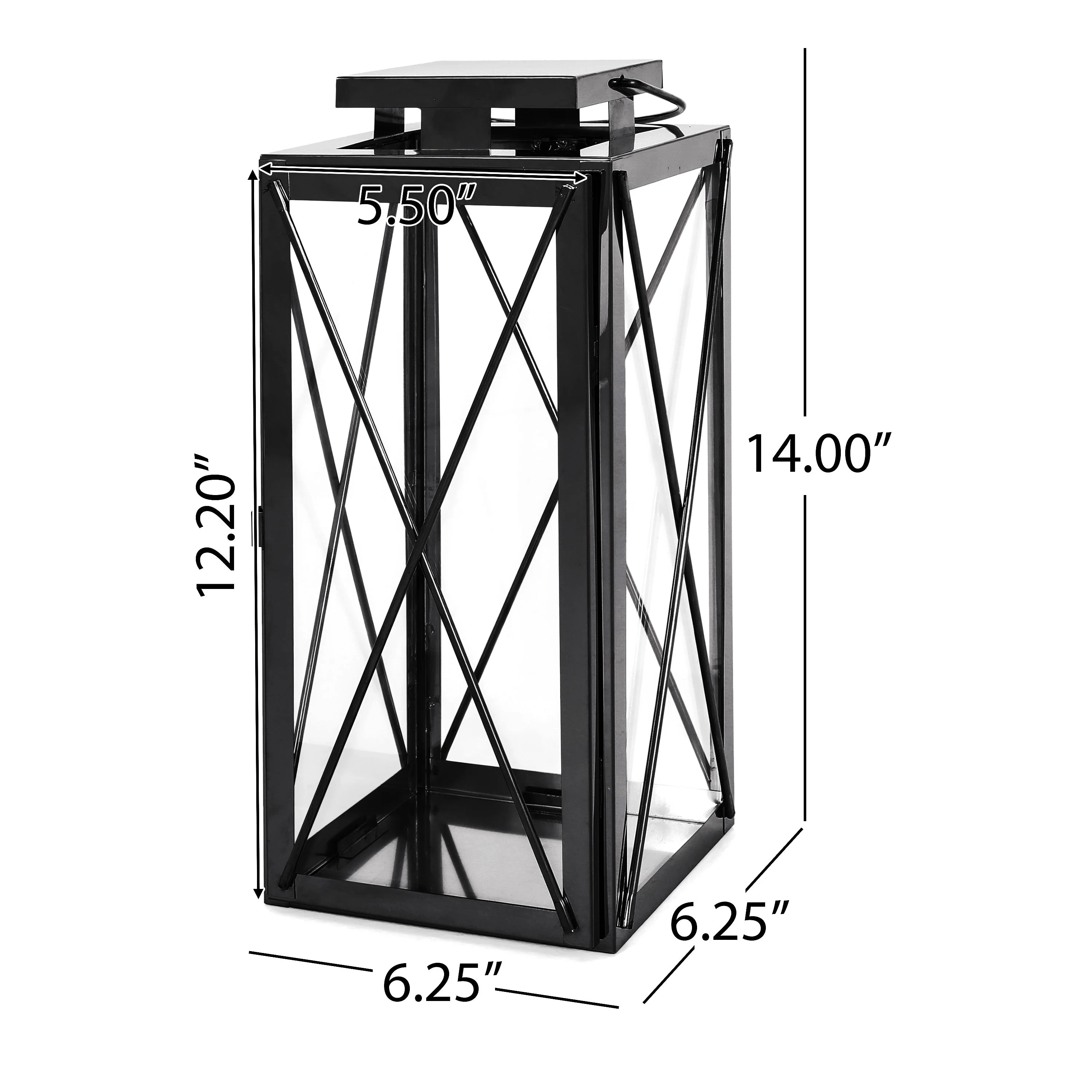 Elwick 14 Modern Stainless Steel Lantern