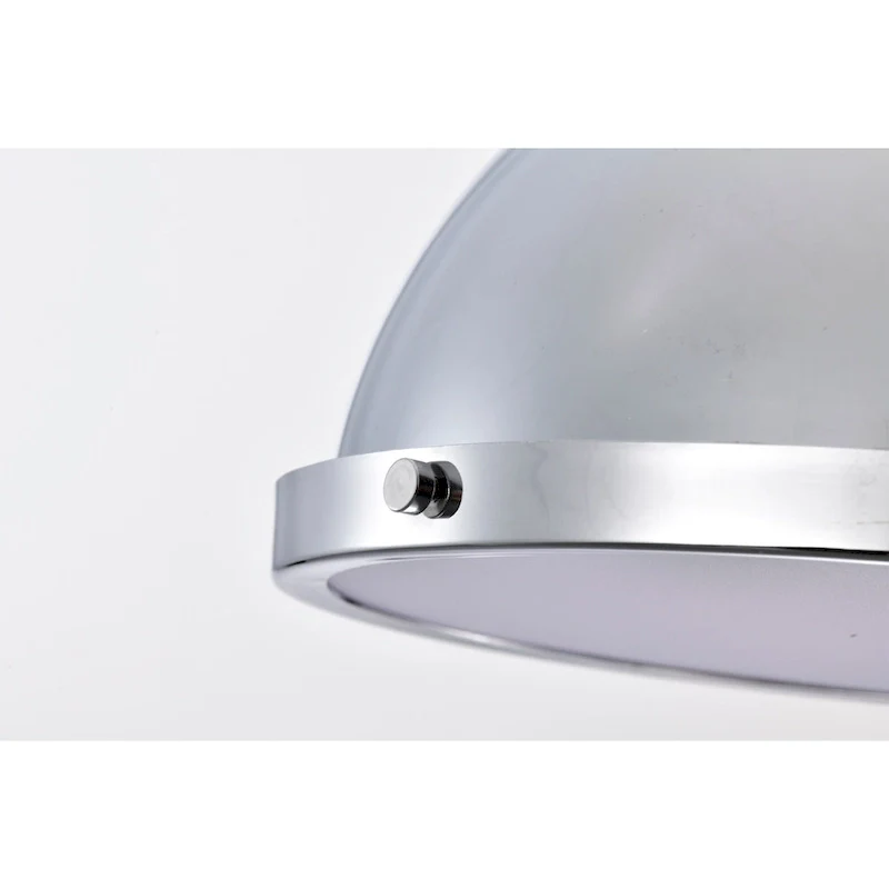 Didia 1-Light 13-Inch Chrome Dome Pendant