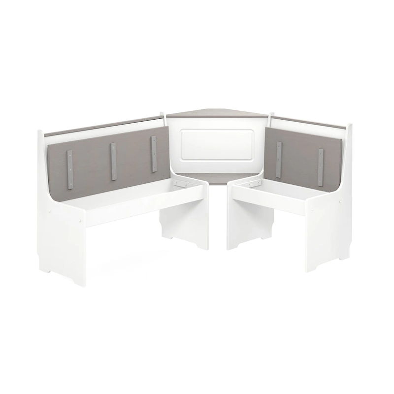 Middlecreek Wood Farmhouse Breakfast Nook Dining Set