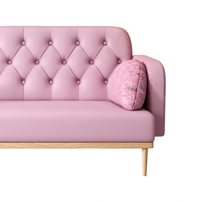 Loveseat sofa with tulip pattern
