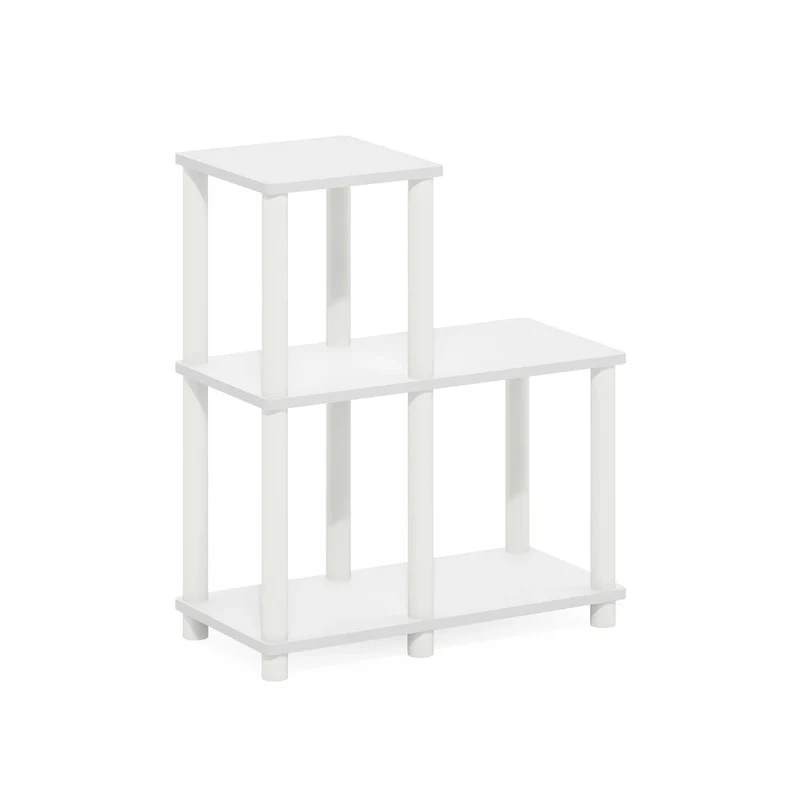 Furinno Turn-N-Tube No Tools 2-Tier Elevated TV Stands