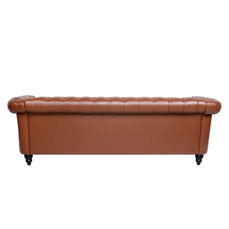 84.65 Rolled Arm Chesterfield 3 Seater Sofa