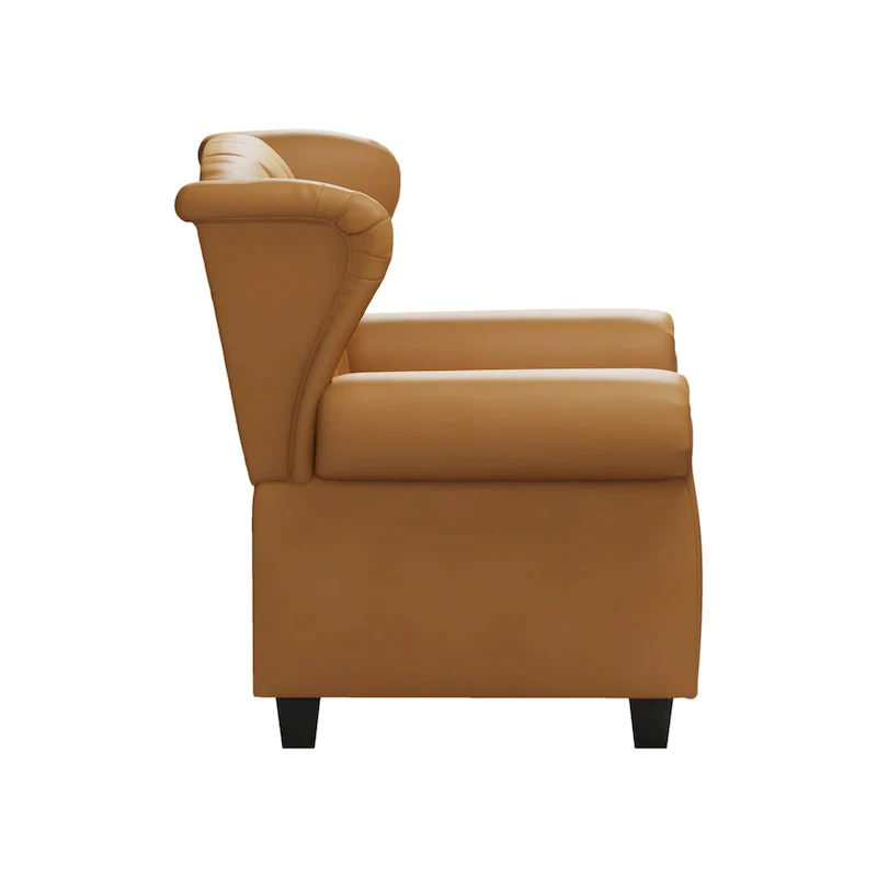 Modern Tufted Push Back Armchair