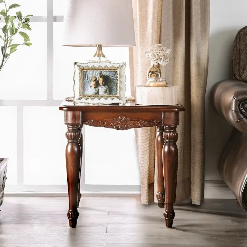 Rity Traditional Cherry 48-inch Wood 3-Piece Accent Table Set by Furniture of America