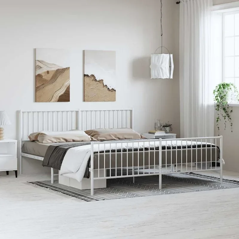 vidaXL Metal Bed Frame, No Mattress