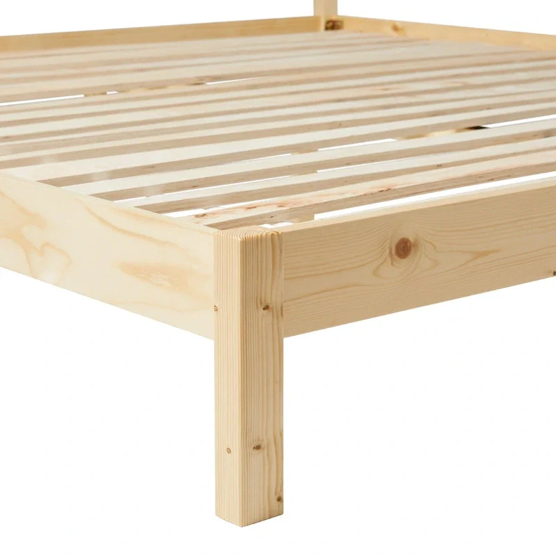 Middlebrook Designs Boho Solid Wood Rattan Headboard King Bedframe