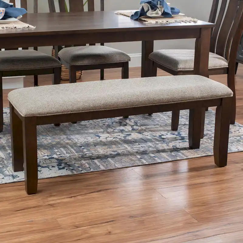 Stokes Brown Wooden 6-Piece Dining Set