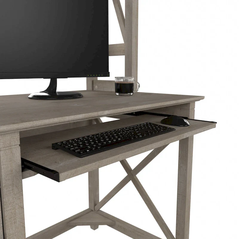 48W Small Computer Desk with Hutch