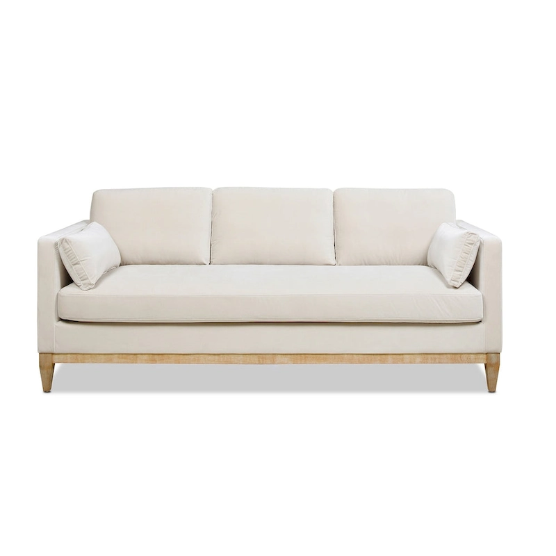 Knox 84 Modern Farmhouse Velvet Track Arm Sofa