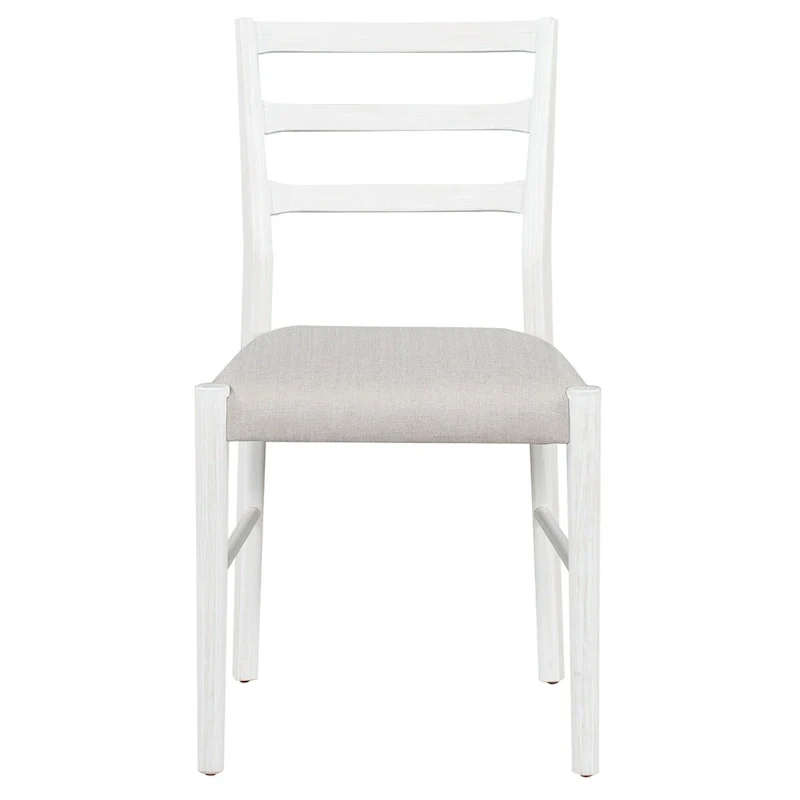 7-Piece Wooden Extendable Dining Table Set with 12 Leaf and 2 Drawers, 6 Chairs