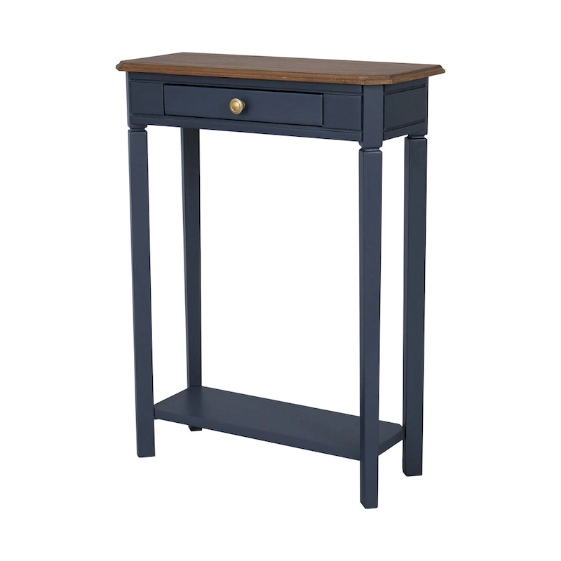Marnie Two-tone 1-drawer Solid Wood Console Accent Table with Shelf by East at Main
