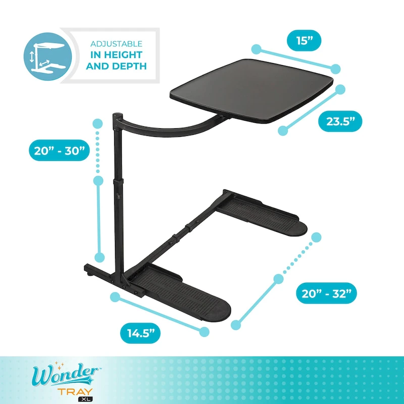 Stander Wonder Extra Large Swivel TV Tray Table & Laptop Desk