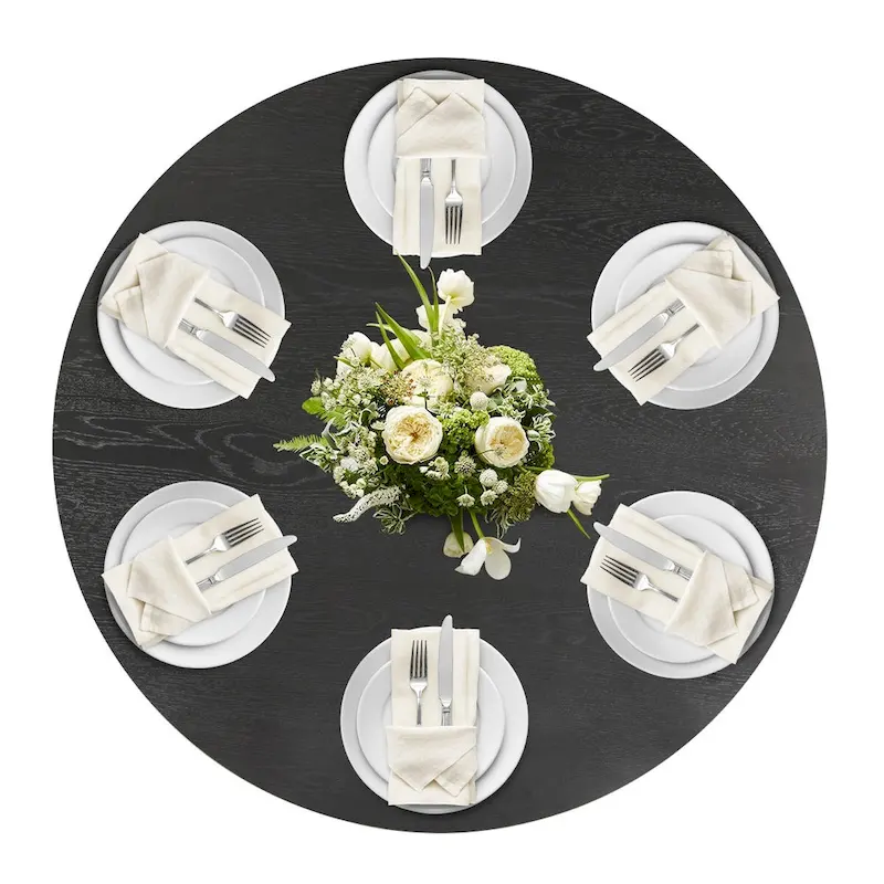 52 Solid Oak Round Pedestal Dining Table