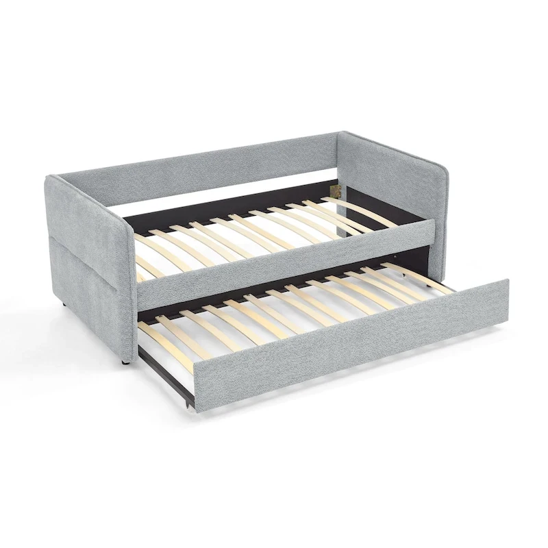 Twin Boucle Daybed with Trundle