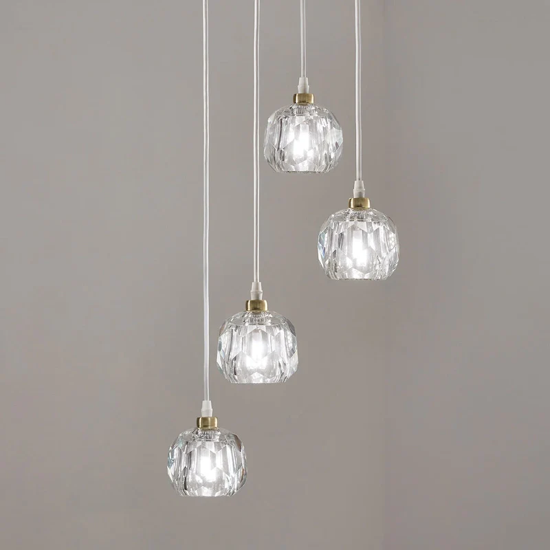 Galway Round Crystal LED Pendant / Chandelier by iNSPIRE Q Bold