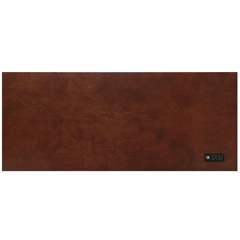 Foli Transitional 47-inch Wood 2-Drawer Desk with USBs and Power Outlets by Furniture of America