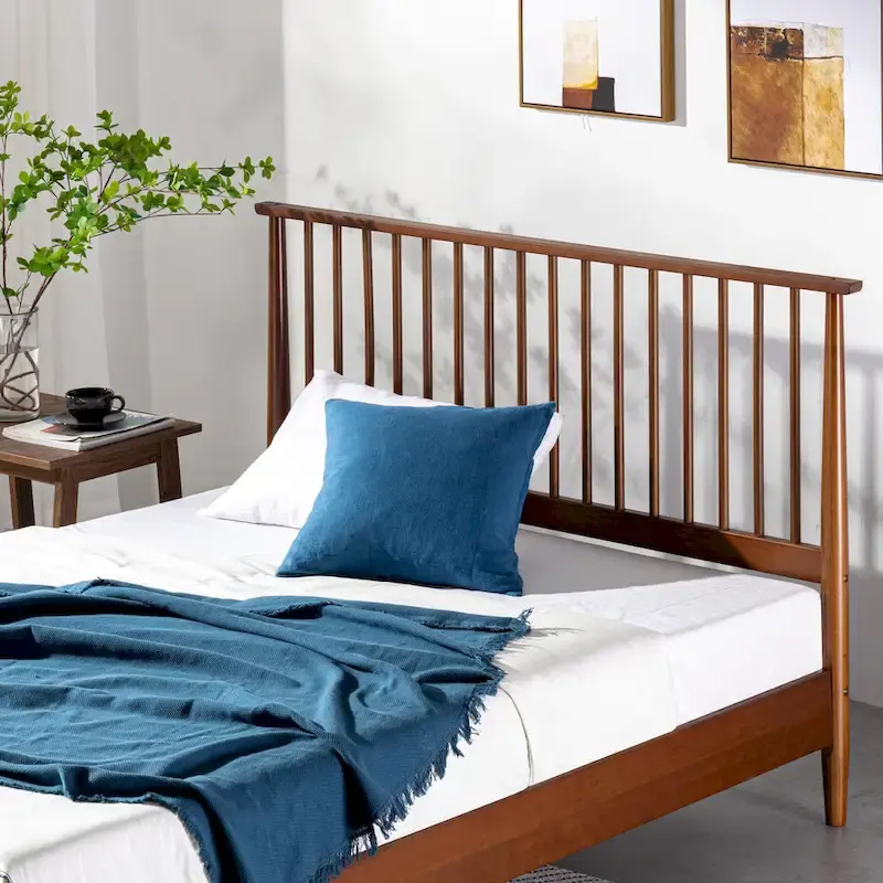 Priage by ZINUS Mid Century Wood Platform Bed Frame