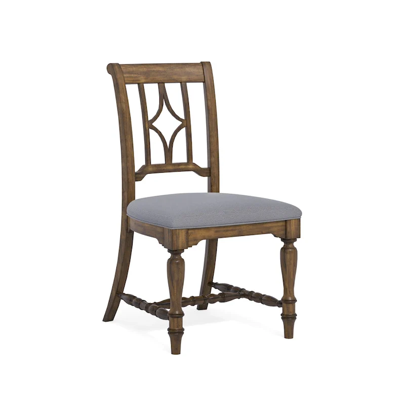 Plymouth Gray Wood Upholstered Dining Chair - 22 x 40 x 26