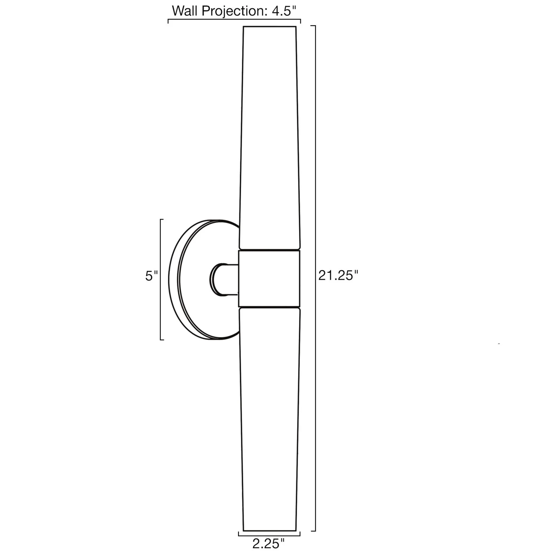 Duo 21 Modern Bathroom / Vanity Wall Sconce