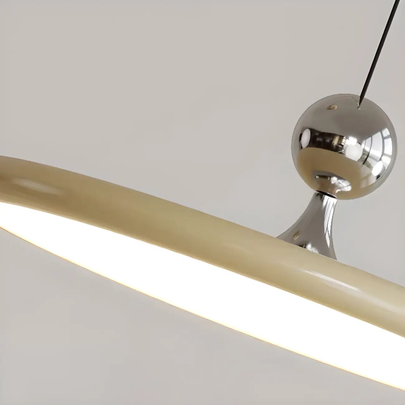 Modern Metal Red Swing Arm Pendant Light with Acrylic Shade