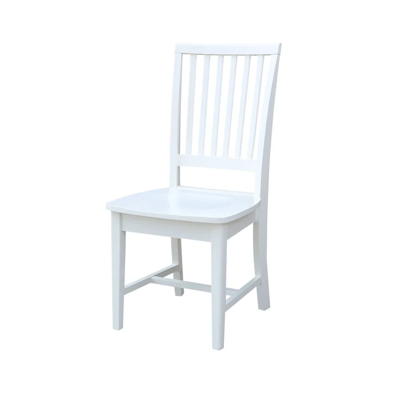 Solid Wood Mission Dining Side Chairs, Set of 2