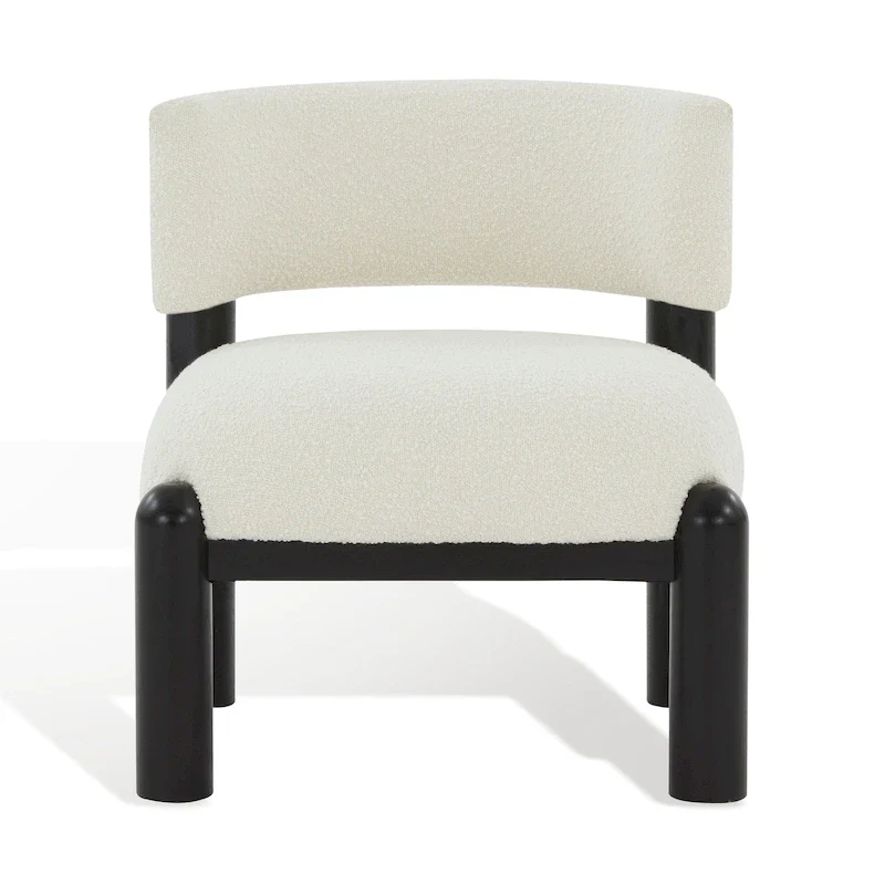 Faux Shearling Accent Chair - 26 In. W x 26 In. D x 28 In. H