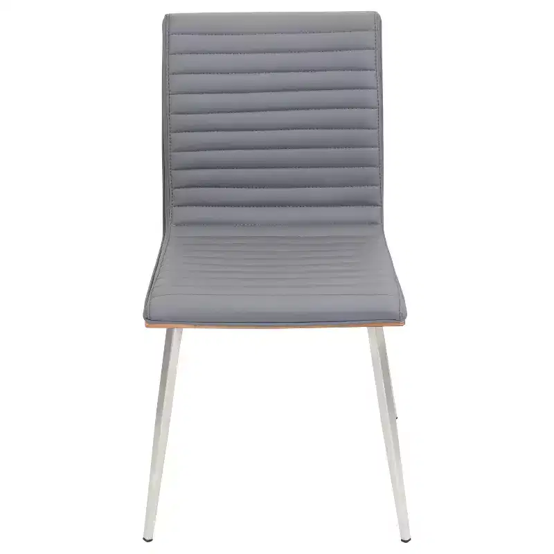 Set of 2 Mason Swivel Modern Walnut Wood Back Dining Chairs - Lumisource