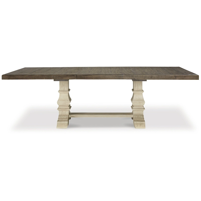 Signature Design by Ashley Bolanburg Brown / Antique White Extension Dining Table - 48
