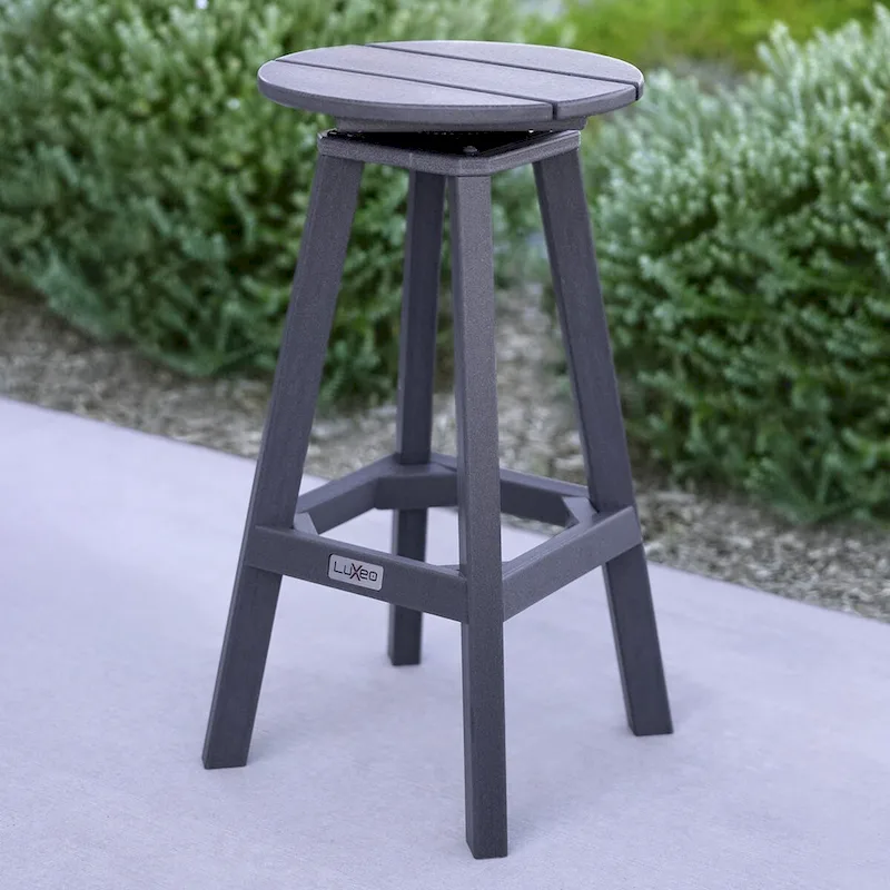 LuXeo Mason Round Swivel Bar Stool (Set of 2) - Set of 2