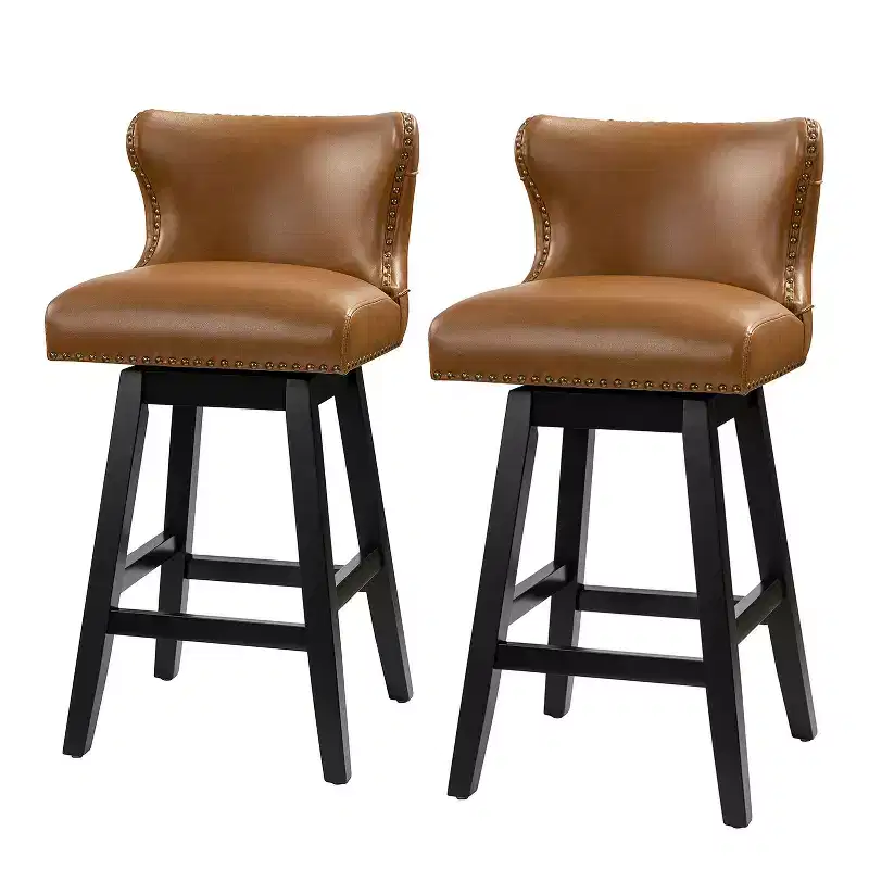 Johannes Swivel Bar & Counter Stool Set of 2|HULALA HOME