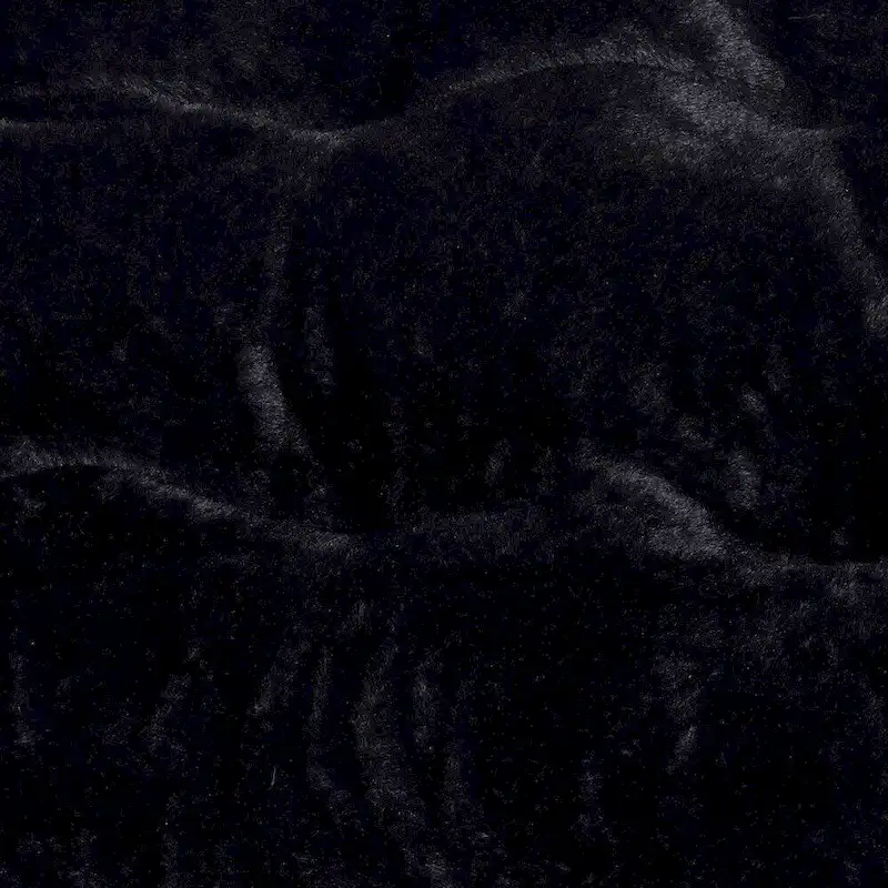 Double Folding Synthetic Fur Saucer Chair with 2 Ottomans