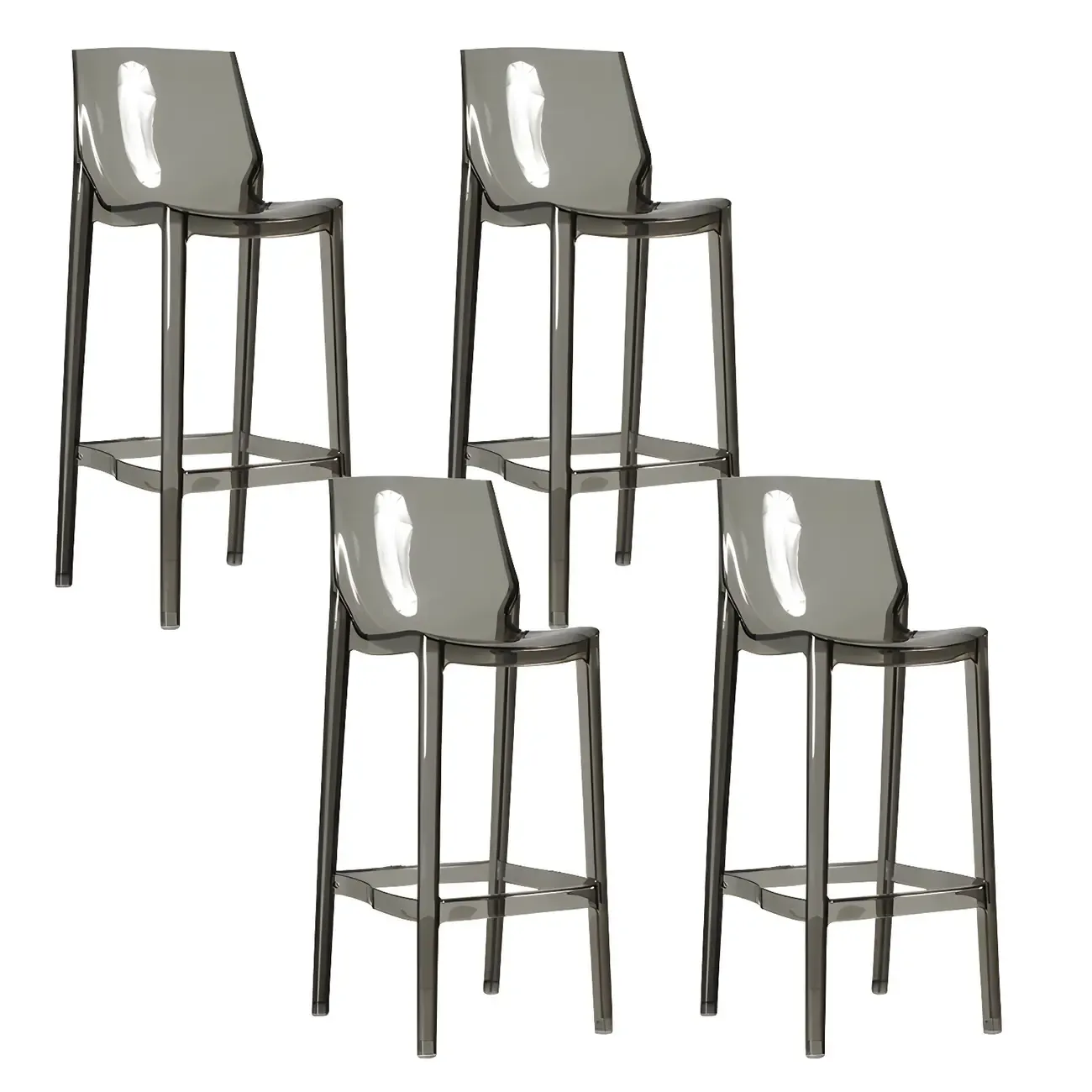 Modern Acrylic Vibrant Durable Colourful Sleek Bar Stool