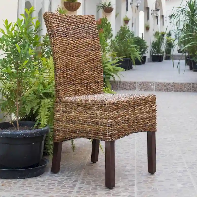 Arizona Woven Abaca/Mahogany Dining Chair