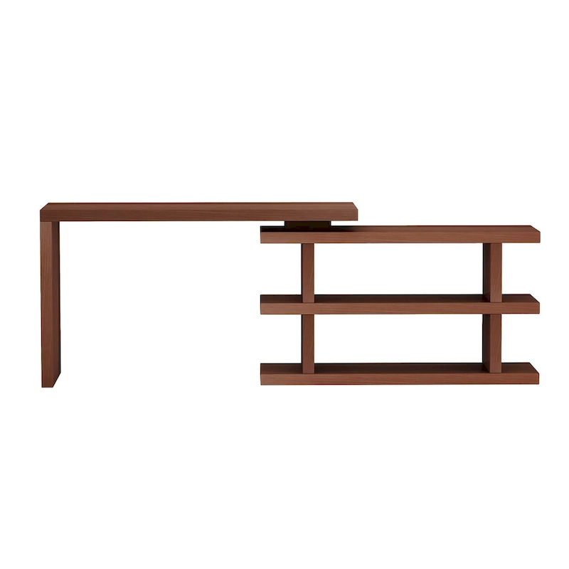 Somette Motion Home Office Desk with Shelves