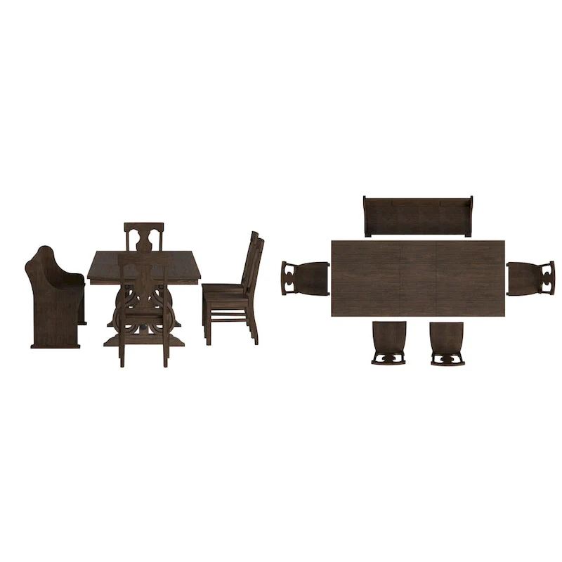 Vikos Wood Extendable Dining Set