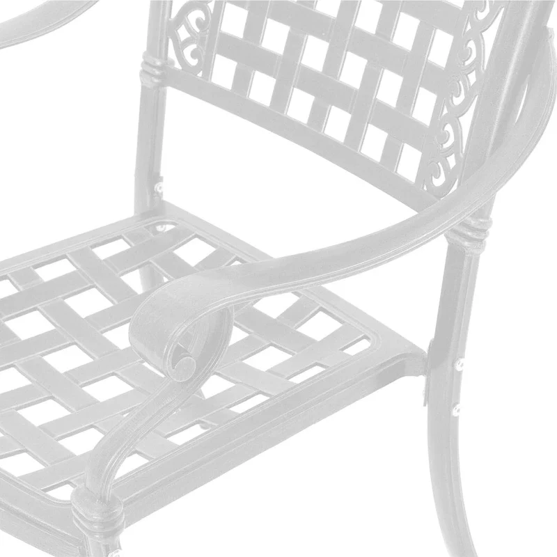 Clihome Cast Aluminum Patio Dining Chairs (Set of 2)