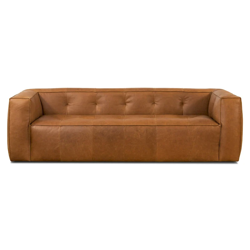 Poly & Bark Capa 92  Sofa - Full Grain Genuine Italian Leather