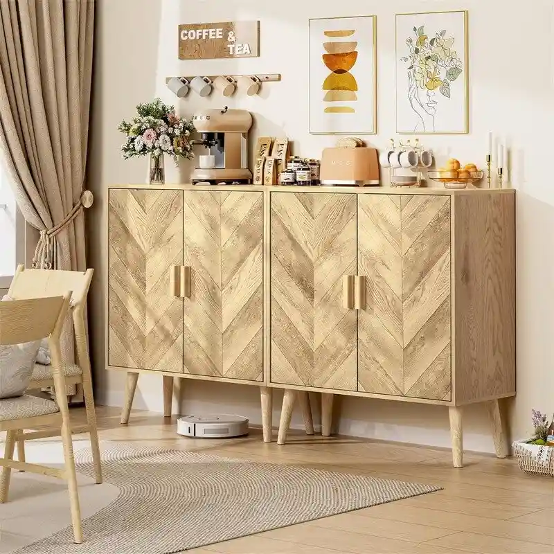 uffet Cabinet with Adjustable Shelf - 11.8D x 27.6W x 31.3H