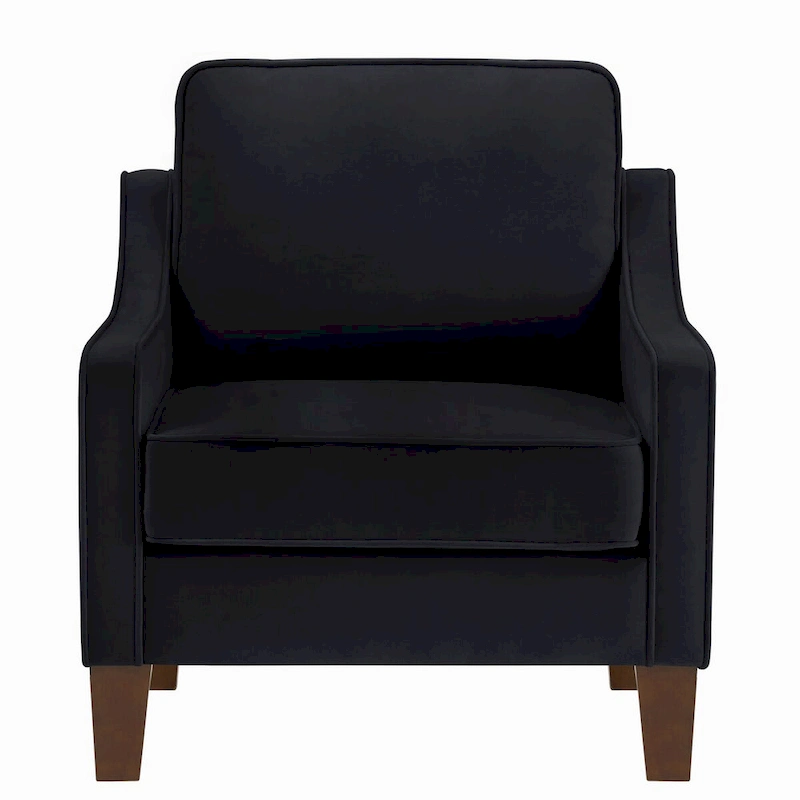 Armchair,Living Room Single Seat Sofa Chair with Wooden Legs,Upholstered Velvet Accent Chair