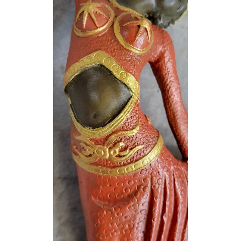 Signed D.H.Chiparus Bronze Statue, Art Deco Dancer Sculpture Hand Made Figurine