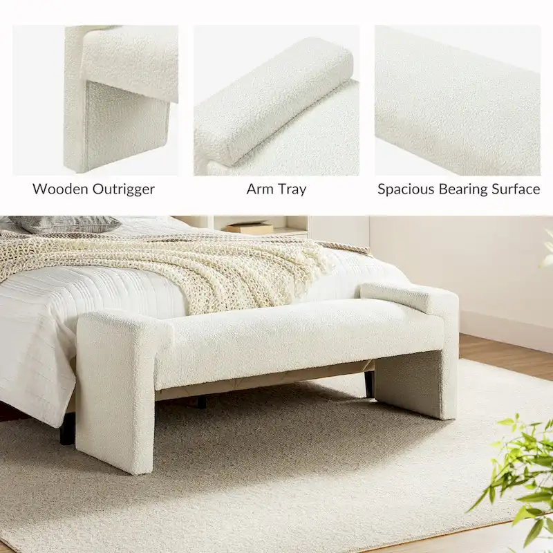 Roland Upholstered Bedroom Bench by HULALA HOME