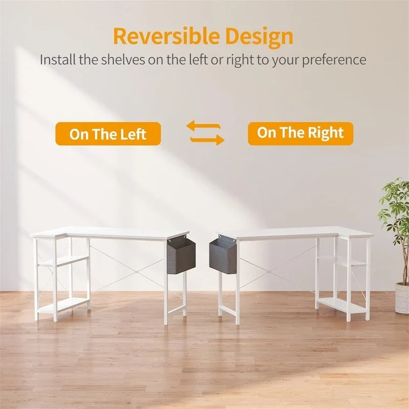 40 Inch Small L Shaped Computer Desk