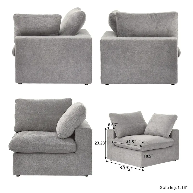 80 Linen Upholstered Loveseat Sofa Sectional Couch