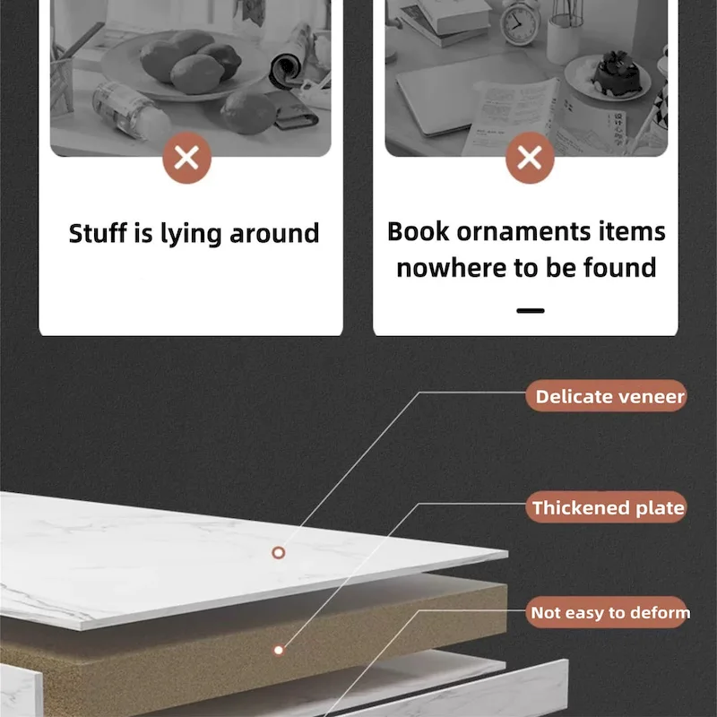 White Wooden Coffee Table